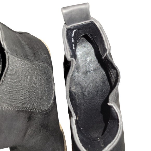 Roolee Faux Leather Ankle Bootie Black Boots Women's US 10 - Picture 4 of 10